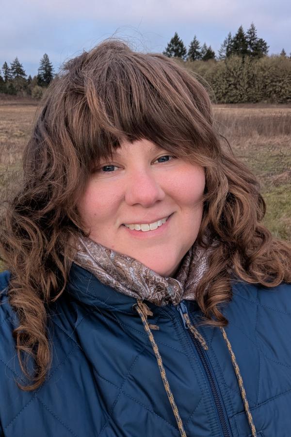 head shot of Katie Martin outdoors