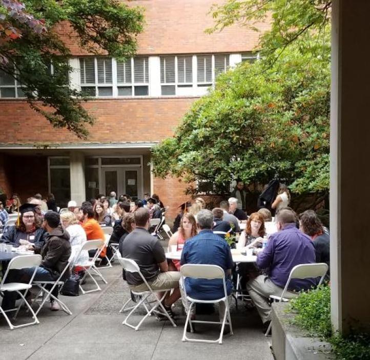 Integrative Biology graduates and families gather for a celebratory breakfast